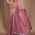 pink georgette embroidered lehenga choli with dupatta