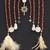 boho celestial arch bridal kaleere with feather & pearl drops - set of 2 pieces