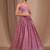 pink georgette embroidered lehenga choli with dupatta