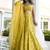 olive georgette embroidered lehenga choli with dupatta