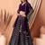 purple georgette embroidered lehenga choli with dupatta