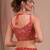 red georgette embroidered lehenga choli with dupatta