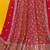 red georgette embroidered lehenga choli with dupatta