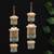 pastel pearl tiered bridal kaleere with mint bead drops - set of 2 pieces