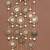 sunburst coin bridal kaleere with pearl drop chains - set of 2 pieces