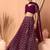 maroon georgette embroidered lehenga choli with dupatta
