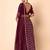 maroon georgette embroidered lehenga choli with dupatta