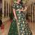 green art silk embroidered lehenga choli with dupatta