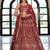 maroon georgette embroidered lehenga choli with dupatta