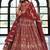 maroon georgette embroidered lehenga choli with dupatta