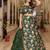 green art silk embroidered lehenga choli with dupatta