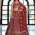 maroon georgette embroidered lehenga choli with dupatta