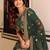 green art silk embroidered lehenga choli with dupatta