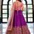 purple silk blend embroidered lehenga choli with dupatta