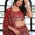 maroon georgette embroidered lehenga choli with dupatta
