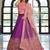 purple silk blend embroidered lehenga choli with dupatta
