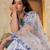 white satin embroidered lehenga choli with dupatta
