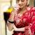 red woven art silk saree with blouse
