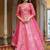 pink silk embroidered lehenga choli with dupatta