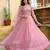 pink silk blend embroidered lehenga choli with dupatta