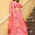 peach net embroidered lehenga choli with dupatta