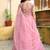 pink silk blend embroidered lehenga choli with dupatta