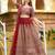 maroon silk blend embroidered lehenga choli with dupatta