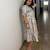 grey rayon printed dress