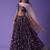 purple georgette embroidered lehenga choli with dupatta