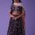 purple georgette embroidered lehenga choli with dupatta