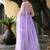 lavender georgette embroidered lehenga choli with dupatta