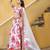white art silk embroidered lehenga choli with dupatta