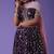purple georgette embroidered lehenga choli with dupatta