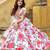 white art silk embroidered lehenga choli with dupatta