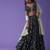 blue georgette embroidered lehenga choli with dupatta