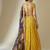 yellow georgette embroidered lehenga choli with dupatta