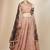 pink georgette embroidered lehenga choli with dupatta