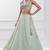 sky blue georgette embroidered lehenga choli with dupatta