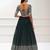 green georgette embroidered lehenga choli with dupatta