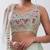 sky blue georgette embroidered lehenga choli with dupatta