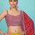 yellow georgette embroidered lehenga choli with dupatta