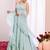blue georgette embroidered lehenga choli with dupatta