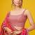 olive georgette embroidered lehenga choli with dupatta