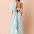 blue georgette embroidered lehenga choli with dupatta