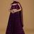 purple georgette embroidered lehenga choli with dupatta