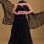 black georgette embroidered lehenga choli with dupatta