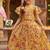 Kota chex fabric with floral printed kids lehenga choli