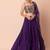 purple georgette embroidered lehenga choli with dupatta