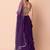 purple georgette embroidered lehenga choli with dupatta