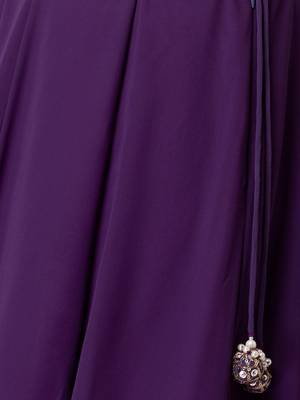 purple georgette embroidered lehenga choli with dupatta 5